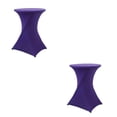 thumbnail image 4 of Youkk Easy Wash Stretch High Table Cover Versatile And Fitting For Hotel Wedding Party purple 2Set, 4 of 6