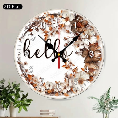 Golden Ram Chinese Zodiac Red Gold Round Wall Clock Silent Lucky Oriental Decor