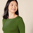 thumbnail image 4 of walmart Essentials Womens 3/4 Sleeve Boatneck T-Shirt, 4 of 8