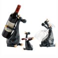 thumbnail image 1 of Estante para vino con escultura de alce de 3 uds., soporte para botella de vino de alce de resina, estatua multiusos para botella de vino de alce Kits de equipo de elaboración de vino Numero 3 Wosthever HA026630-03, 1 of 1