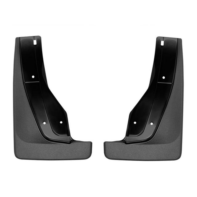 Fits 2011-2023 Dodge Durango Weathertech Mud Flap 120124 Direct-Fit; Set of 2; Contoured; Without Logo; Black; Thermoplastic; QuickTurn Fastening System
