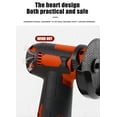 thumbnail image 6 of 12V Cordless Brush Angle Grinder Kit,Ginding disc 3 Inch/76mm,Lightweight Angle Grinder Tool w/ 2PCS 1300mAh Lithium-Ion Battery & Charger,Ergonomic Button Position for Reducing Hand Pressure, 6 of 9