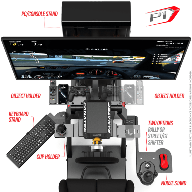  Extreme Sim Racing Wheel Stand Cockpit SXT V2 Racing Simulator  - Racing Wheel Stand Black Edition For Logitech G25, G27, G29, G920,  Thrustmaster And Fanatec - Heavy Dutty and Foldable 