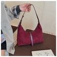 thumbnail image 2 of Sunyeur Womens Vintage Faux Suede Shoulder Bag, Trendy Dumpling Crossbody Handbag Hobo Bag Commuter Satchels, 2 of 8