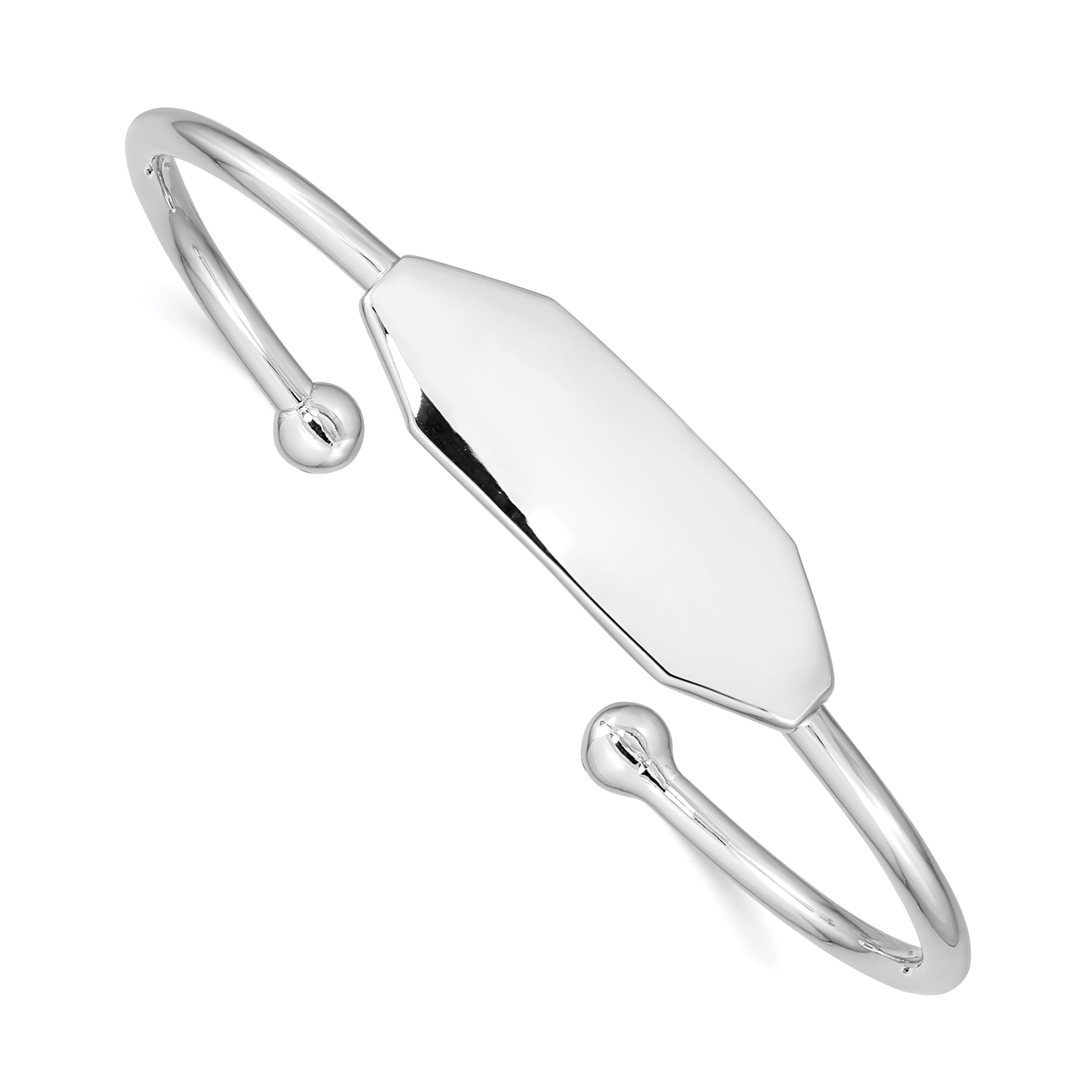 Bracelet Jonc Manchette pour Enfants en Argent Sterling 925, Bébé