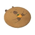 thumbnail image 3 of Cojín para silla de capibara, cojín para asiento, decoración del hogar, lindo animal de capibara de peluche suave para Estilo B, 3 of 9