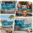 thumbnail image 5 of Turquoise Beach Summer Outdoor Waterproof Pillow Covers, Starfish Coastal Gradient Decorative Rectangle Throw Pillowcase Sofa Cushion Sham for Patio/Couch/Chair, 20"x12" 2 Pack, 5 of 8