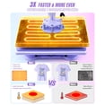 thumbnail image 5 of Adnoom 8 in 1 Heat Press 12x15, 360° Swing Away Heat Press Machine, Digital Shirt Press Machine for Mug Hat Plate Cap, Purple, 5 of 9