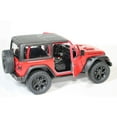 thumbnail image 4 of KiNSMART 2018 Jeep Wrangler Rudicon Hard Top Red 5" 1:34 Scale Die Cast Metal Model Toy w/ Pullback Action, 4 of 8