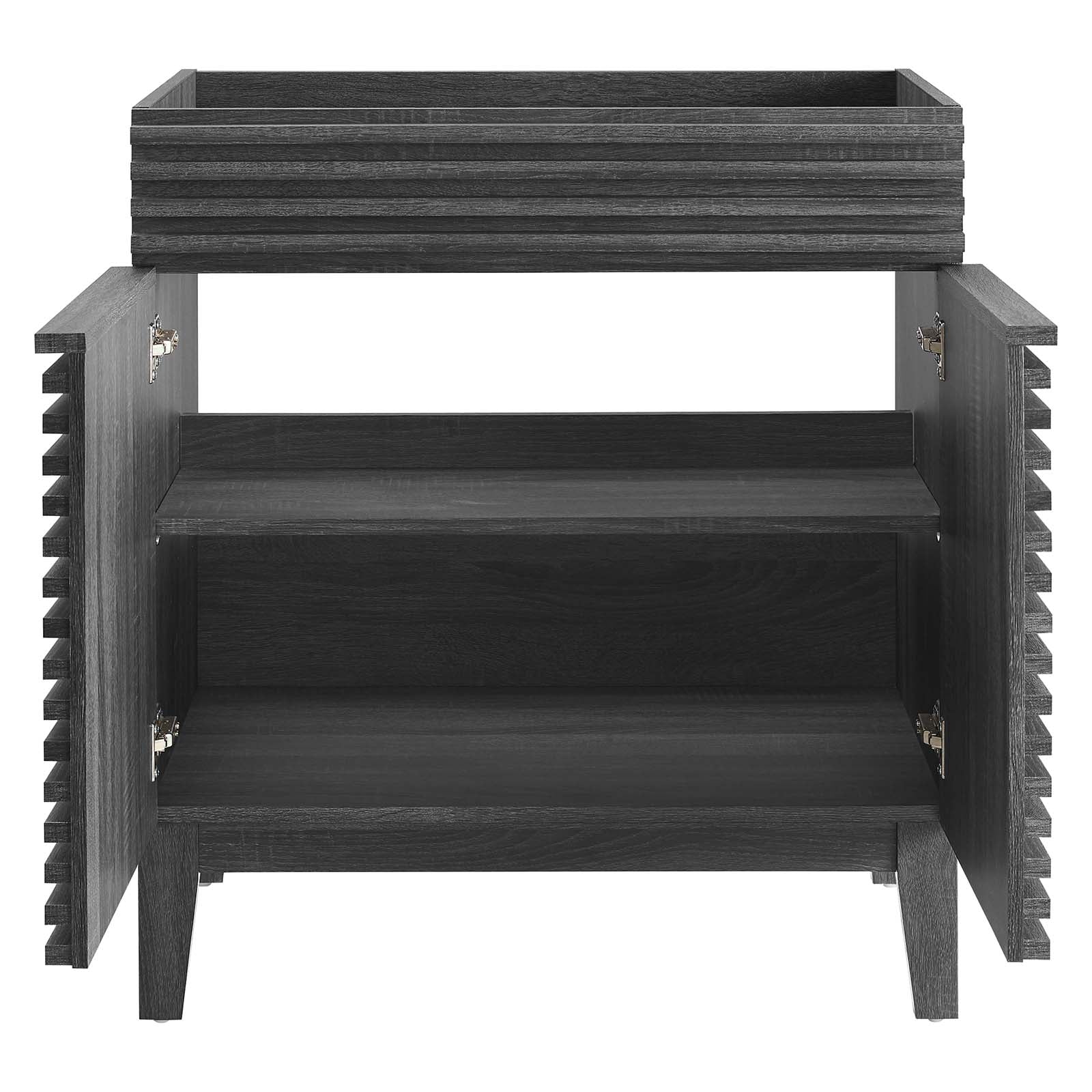 Modway Render 30" Bathroom Vanity Cabinet (Sink Basin Not Included) in Charcoal
