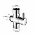 thumbnail image 3 of Ofertas promocionales Cabezal de ducha, 1 chorro, ducha de mano con gatillo, tecnología anti-escaldaduras y ahorro de agua, fácil de instalar y limpiar, cromado,, 3 of 5