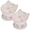 thumbnail image 3 of 2 piezas Tazón de gato elevado Tazón de mascota elevado Tazón reutilizable Cat Food Bowl Tazón de gato, 3 of 7