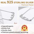 thumbnail image 4 of Personalized Name Necklace, 925 Sterling Silver Nameplate Customized Jewelry Gift, Silver/Gold (with Gift Box), 4 of 5