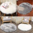 thumbnail image 4 of Faux Sheepskin Wool Rug,cozy Feel Like Real Wool Faux Fur Rug,man-made Luxury Sofa Cushion(white,45x45cm), 4 of 5