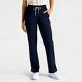 thumbnail image 3 of Four Way Stretch Scrub Pants for Women Slim Fit Anti-Wrinkle Yoga Waistband Jogger Medical Uniform Work Pants 2026 Navy S, 3 of 6