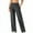 Black, variant on Cmfcve Women's Wide Leg Pants High Waisted Versatile Straight Work Pants Stretch Baggy Daily Athletic Pants