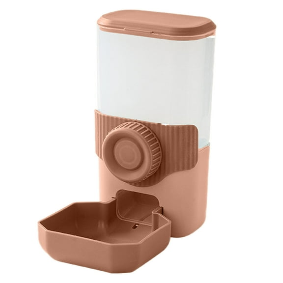 Dual Gravity Feeder and Water Dispenser for Cages - 900ml Hanging Pet Bowl Set Spill Proof Design for Birds Small Animals - Pink