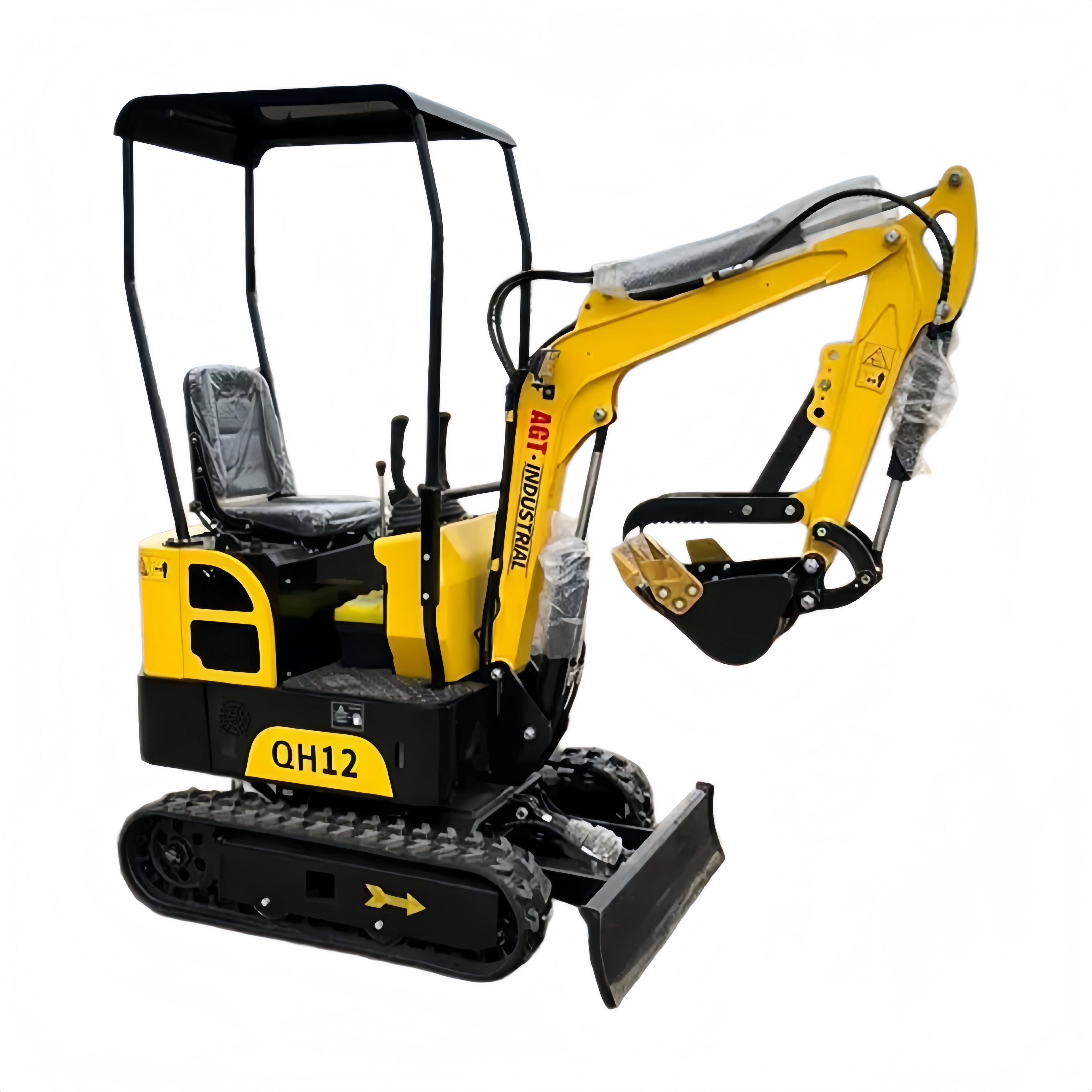 MMS 1 Ton Mini Excavator with 13.5 HP RATO Gasoline Engine, Bucket