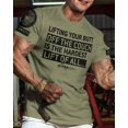 thumbnail image 2 of Gymish Hardest Lifting Saying Shirts for Men – Funny Weightlifting Gym T-Shirt, Workout Shirts for Men, Mens Gym Shirt, Gym TShirts for Men, Gym Clothes for Men, Motivational Gym Wear, 2 of 5