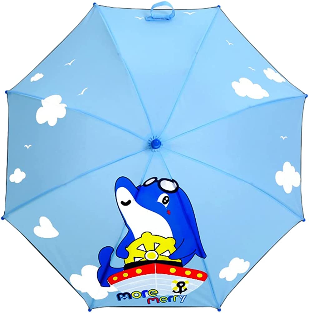 CoCopeaunts Kids Umbrella Cute Stick Umbrellas Bubble Umbrella for Rain