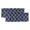 Blue, Navy, Indigo, White, variant on 2 Pack Valances for Windows, Blue Tartan Window Valances for Living Room/Bedroom/Bathroom, Vintage Plaid Grid Geometric Modern Minimalist Light Filtering Kitchen Curtain Valance 42"W x12" L