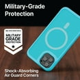 thumbnail image 5 of BLACK+DECKER for iPhone 14 Cases, Compatible with MagSafe, Shockproof Military-Grade Protection, Magnetic Phone Case for iPhone 14 Pro, Blue [Changeable Buttons, Lanyard], 5 of 10