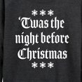 thumbnail image 3 of Instant Message - Twas The Night Before Christmas - Women's Lightweight French Terry Long Sleeve Shirt, 3 of 6