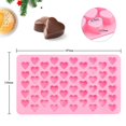 thumbnail image 2 of 2 moldes de silicona en forma de corazón, molde para cera derretida, 55 moldes dulces de corazón para amor, bricolaje, hornear pasteles, alimentos, chocolate, gelatina, mini jabón, dulces, bandeja de, 2 of 4