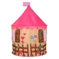 thumbnail image 4 of IROINID Folding Children Kids Play Tent In/Outdoor Toy House for Boys Girls Pink House, 4 of 9