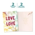 thumbnail image 5 of Tree-Free Greetings Wedding Greeting Card 2 Pack, 100% Recycled Paper, 5x7, Love is Love (GT60187), 5 of 6
