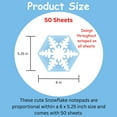 thumbnail image 2 of SHAPES ETC. Large Notepad - Snowflake, 2 of 16