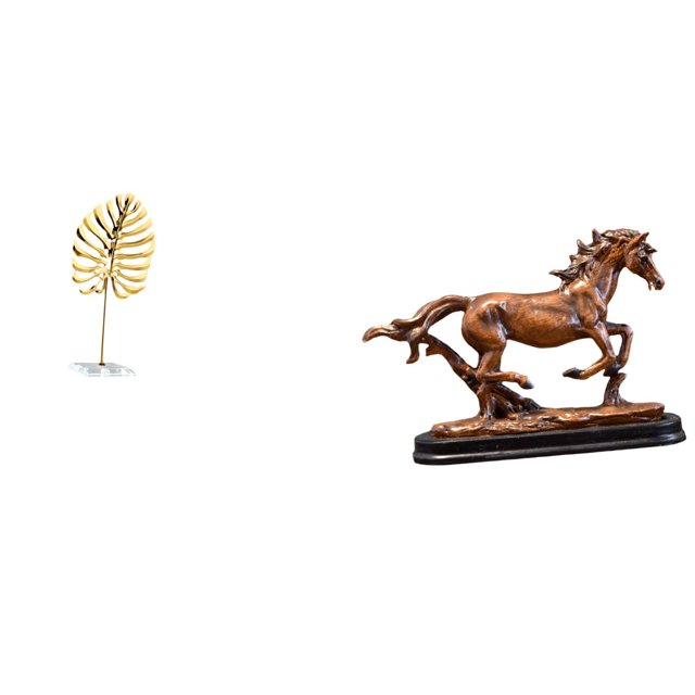 Escultura De Caballo Con Forma De Hoja De Metal, Obra De Arte Coleccionable, Adorno Abstracto Para El Hogar, Estantería, Bar, Escritorio, Decoración, Sala De Estar, Estantería.