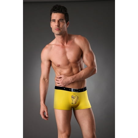 

Toyella Modal U Convex Mid-rise Boxer Briefs Men Yellow L