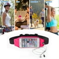 thumbnail image 5 of Outdoor sports phone pockets men women running casual touch screen belts multi-functional - rose red, 5 of 5