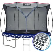 Outdoor Springless Trampolines LeJump Lightning 10 FT Non-Spring Recreational Big Trampoline with Enclosure Net Best Choice Outdoor Trampoline for Adults and Kids Limit (10FT)