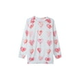 thumbnail image 4 of Family Matching Pullover Heart/Letter Print Round Neck Long Sleeve Blouse, 4 of 10