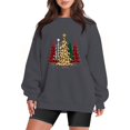 thumbnail image 1 of Gibobby Sudadera Navidad mujer Navidad Mujer Casual Manga Larga Impreso Sudadera Suelta Cuello Redondo Y 2 K Sudadera Blusa(Gris oscuro,XG), 1 of 4
