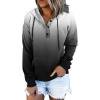 thumbnail image 3 of shqvo Hoodie for Women Tie Dye Sweatshirt Button Down Tops Casual Long Sleeve Oversize Pullover Sweater Shirt Hoodies with Pockets Fall Winter Fashion Hooded Jackets, 3 of 6
