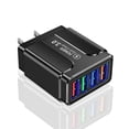 thumbnail image 3 of Chargeur Mural USB Hub 4 Ports Charge Rapide 3.0 Adaptateur Secteur 3.5A Prise US, 3 of 9