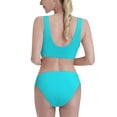 thumbnail image 3 of Picia Aqua Women's High Waisted Bikini Scoop Neck Swimsuit Two Pieces Bathing Suit-X-Large, 3 of 8