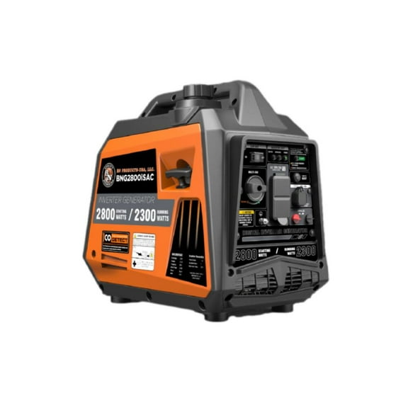 Bn Products 2800 Watt Gas Powered 50 State Portable Inverter Generator With Co Detect