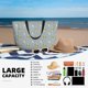 thumbnail image 5 of Fotbe Baby Elephant Giraffe Bolsa de Viaje para Playa - Resistente al Agua, Bolsa Tote de Gran Capacidad y Ligera con 7 Bolsillos para Mujeres y Hombres, 5 of 7
