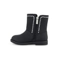 thumbnail image 2 of Jessica Simpson Girls Toddler Evie Flower Black Side Zipper Boot, 2 of 8