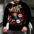 thumbnail image 2 of Sudadera con capucha de película de terror para hombre y mujer, suéter negro con estampado 3D de Michael Myers para Halloween, chándal de gran tamaño, novedad de 2022, 2 of 4