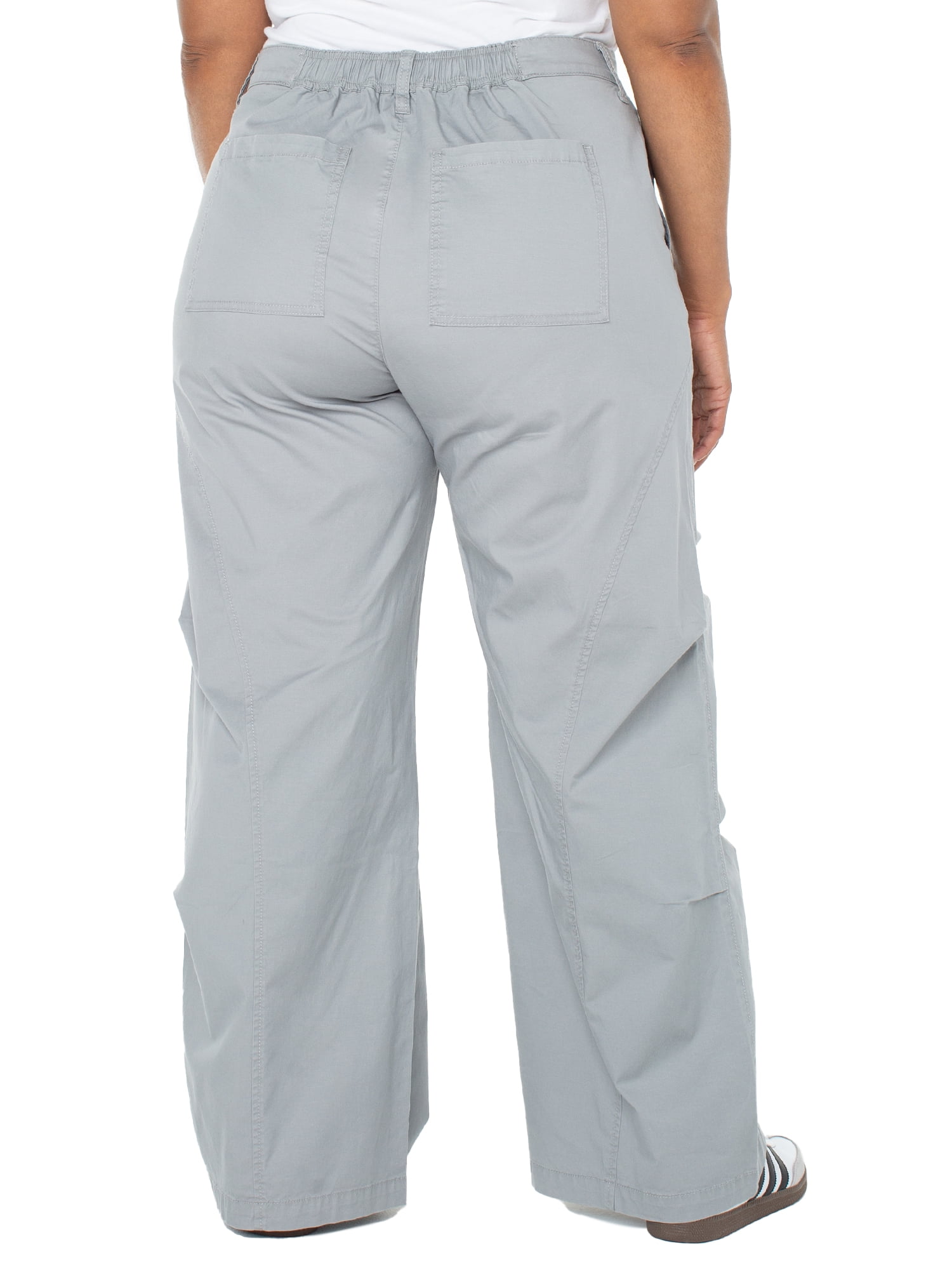 Celebrity Pink Women’s and Women's Plus Wide Leg Cargo Pants, Sizes XS-4X