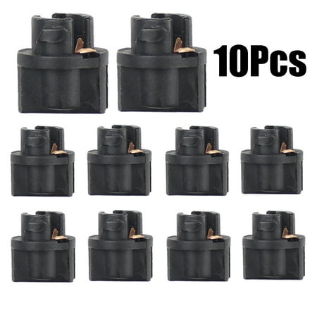 

FALYEE 10Pcs/Set T5 LED Socket PC74 Instrument Panel Replacement Socket Lamp Holder