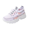 thumbnail image 4 of Domuza orthopedic shoes for women Fashionable Thick-Soled Sports Shoes - Breathable mesh Upper, Lightweight and Slip-Resistant, Comfortable and Stylish Walking Shoes Pink 7（EU-38）, 4 of 9