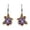 Black Rhodium, variant on Amethyst Gemstone Earring