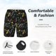 thumbnail image 3 of Balery Wasp and Florals Bañador para hombre, shorts de playa de secado rápido con entrepierna y forro de compresión-Small, 3 of 6