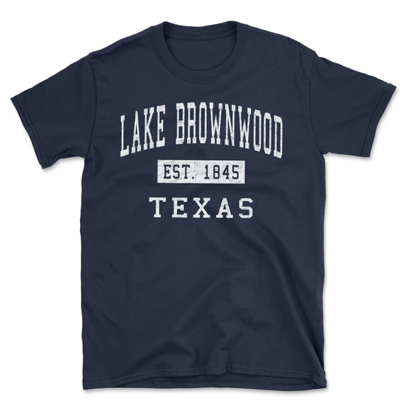 Lake Brownwood Texas Classic Established Men's Cotton T-Shirt